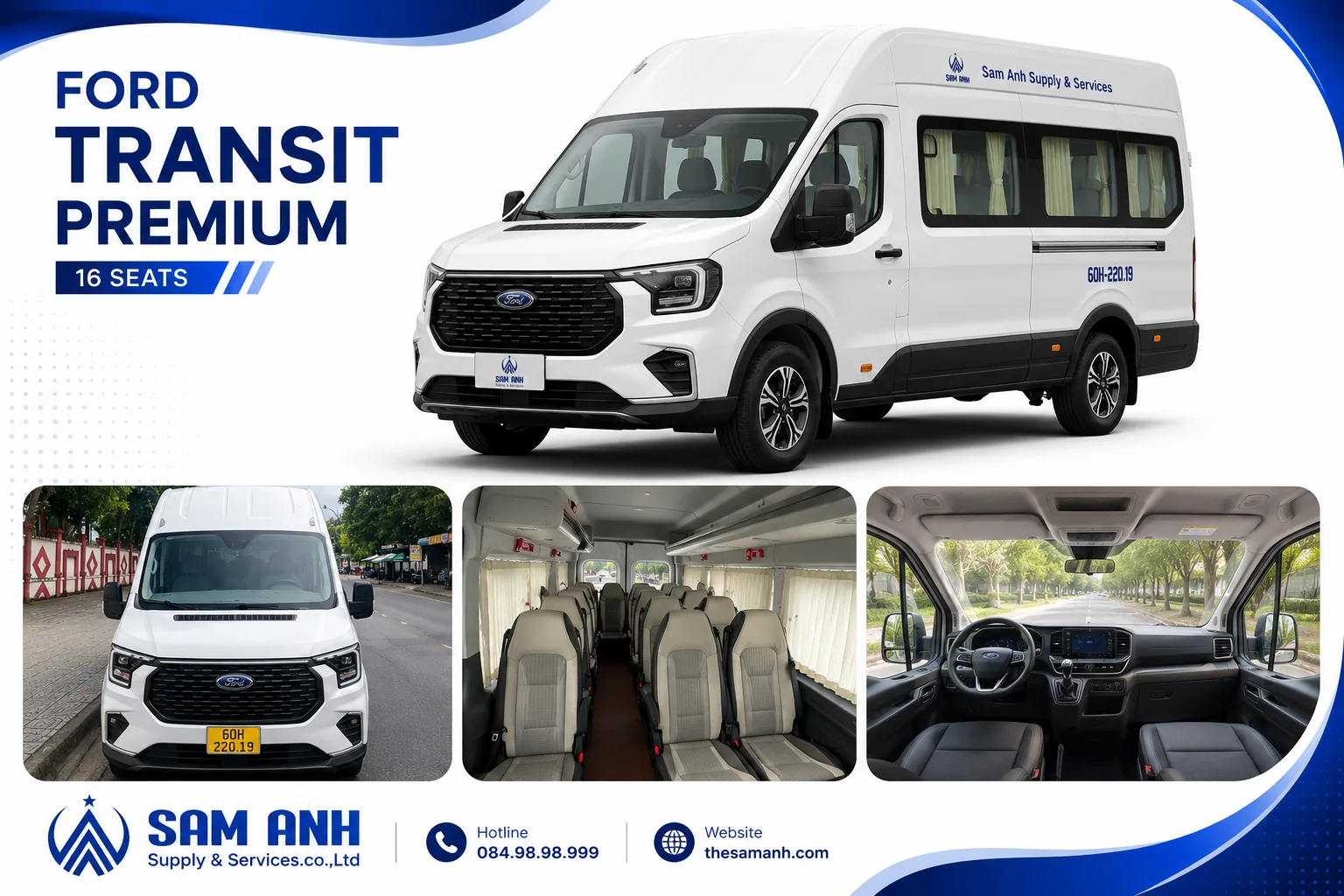 Danh mục xe đưa đón doanh nghiệp SAM ANH